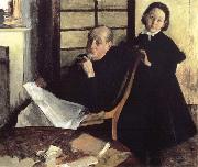 Henri de Gas et sa niece Lucy, Edgar Degas